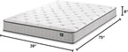 ZINUS 8 Inch Comfort Support Cooling Gel Hybrid Mattress, Twin, Tight Top Innerspring Mattress, Motion Isolating Pocket Springs, Mattress in A Box