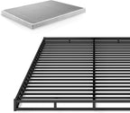 ZINUS Quick Lock Metal Smart Box Spring, 4 Inch Mattress Foundation, Strong Metal Structure, Easy Assembly, King, White