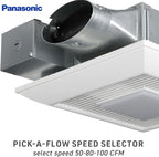 Panasonic FV-0510VSCL1 WhisperValue Multi-Flow Bathroom Fan, White