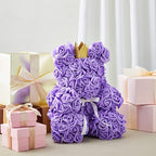 Juvale 100-Pack Purple Faux Flowers for Wedding Decor - 3-in Stemless Artificial Roses - Reusable Plastic Heads for Centerpiece Table Decorations & Crafts