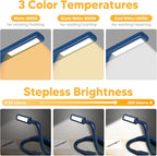 LED Neck Reading Light and Crafting Lamp with Black Storage Case, Ideal for Book Lovers, Readers, Crafters and Outdoor Enthusiasts, Perfect for Reading, Sewing, Camping, Crocheting, Walking at Night