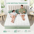 Novilla 10 Inch King Size Mattress, Medium Firm Hybrid Mattress with Certified Safe Foam & Individually Wrapped Pocket Coils Innerspring for Cozy Sleep, Motion Isolation