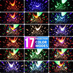Star Projector, Night Light Lamp Fun Gifts for 1-4-6-14 Year Old Girls and Boys Rotating Star Sky Moon Light Projector for Kids Bedroom Decor -Pink