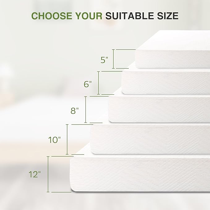 Full Mattress in a Box, 6 inch Mattresses for Platform Bed Double Size Daybed Bunk, Memory Foam Medium Firm