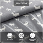 Eddie Bauer - Twin Sheets, Cotton Flannel Bedding Set, Brushed For Extra Softness, Cozy Home Decor (Elk Grove, Twin)