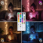 Fairy Lights USB Plug in 33ft 100LEDs with Remote, Warm White 20 Color Changing Light Twinkle Firefly String Lights for Bedroom Party Wedding Christmas Tapestry, Multicolor Colors (USB&Plug)