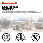 Honeywell Ceiling Fans Xerxes Modern 62 Inch Ceiling Fan with Light, Remote Control Fan, LED Indoor Fan with 8 Blades, Dark Elm and Rough Pine Blade Finish Options, Bronze (50609-01)