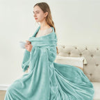 BEDELITE Fleece Blanket Haze Blue Throw Blankets for Couch & Bed, Luxury Plush Cozy Fuzzy Blanket 50" x 60", Super Soft Warm Lightweight Throw Blanket for Travel Camping