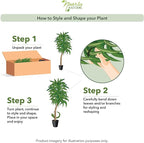 Nearly Natural 48in Dracaena Silk Plant (Real Touch) Green