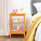 VECELO Modern Nightstands X-Design Side End Table Night Stand with Storage Shelf for Bedroom,Living Room,