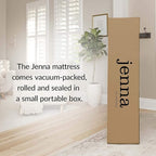 Modway Jenna 14” Innerspring and Memory Foam California King Mattress With Individually Encased Coils, White