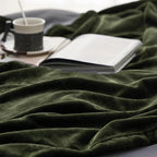 Bedsure Fleece Blankets King Size Oive Green - Bed Blanket Soft Lightweight Plush Cozy Fuzzy Luxury Microfiber, 108x90 inches