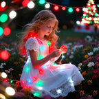 ZNYCYE 10 Pack Fairy Lights Battery Operated, 10 Ft 30 LED Fairy Lights with Timer, 8 Modes Christmas Lights, Waterproof for Indoor DIY Christmas Decorations(Red Green White)
