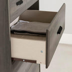 South Shore Versa Collection 5-Drawer Dresser, Gray Maple with Antique Handles