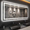 LOAAO 80"X40" LED Mirror for Bathroom, Lighted Bathroom Mirror with Lights, Anti-Fog, Dimmable, Memory Function, Easy to Install, Clear Reflection