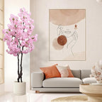 Faux Cherry Blossoms Tree Pink 6FT Artificial Cherry Blossom Tree Beautiful Flowering Trees for Home Decor