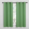 NICETOWN Froest Green Blackout Curtains 68 inches Length for Laundry Room, 2 Panels, 42" Wide, Thermal Insulated Decoration Drapes for Office Window