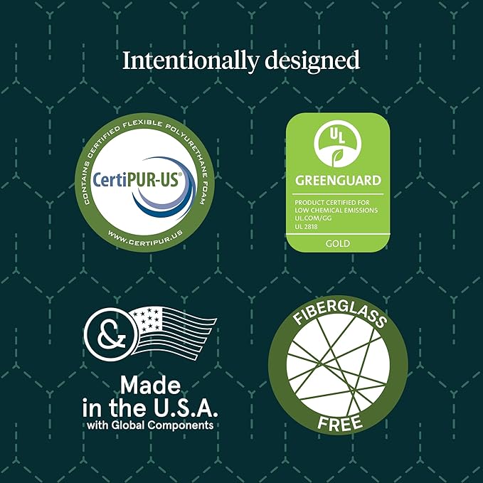 Tuft & Needle Original Hybrid Medium Cal King Mattress, Adaptive Foam, Individually-Wrapped Coils, Cooling Pressure Relief, 100 Night Trial, Fiberglass-Free, CertiPUR-US, 10-Year Limited Warranty