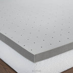 Lucid 3 Inch Ventilated Bamboo Charcoal Memory Foam Mattress Topper, CertiPUR-US Certified, Moisture and Odor Control-King