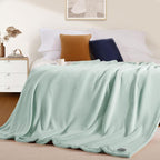 BEAUTEX Fleece Throw Blanket for Couch Sofa or Bed Throw Size, Soft Fuzzy Plush Blanket, Luxury Flannel Lap Blanket, Super Cozy and Comfy for All Seasons (50" x 60",Mint)