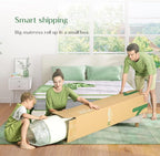 Novilla Queen Size Mattress, 10 Inch Hybrid with Gel Memory Foam & Individually Wrapped Pocket Coils Innerspring, Queen Spring Mattresses for a Cozy & Peaceful Sleep