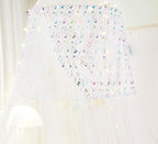 Unicorn Bed Canopy with Lights, Tent for Girls Room Decor, Twin to King Size Beds