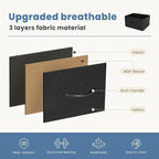 DUMOS Dresser for Bedroom, 10 Storage Drawers, Wide Fabric Closet Chests Organizer Tower Furniture with Wooden Top Metal Frame for Clothes, Guest Room, Living Room, Hallway, Entryway