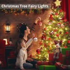 GDEALER 2 Pack Fairy Lights 20 Ft 60 Led Battery Operated Christmas Lights with Remote Waterproof Silver Wire Twinkle Lights 8 Modes Fairy String Lights for Party Bedroom Decorations- Warm White