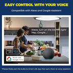 Smart Light Bulbs 10 Pack, Smart Bulb Compatible with Alexa/Google Home/Smart Life, CRI>90, RGBCW Color Changing LED Light Bulbs, 2.4G WiFi Bluetooth A19 E26 Bulb, No Hub Required, ETL Listed