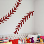 Baseball Stitching Stitches Wall Decal,Large Baseball Wall Stickers,Removable Self-Adhesive Vinyl Baseball Art Wall Decoration,for ceiling decoration in teenage boys' and girls' bedrooms and game room