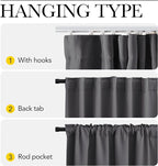 NICETOWN Sliding Door Curtain with Adjustable Ceiling Track, W100 Room Divider Curtain for Living Room/Office/Hospital Privacy, No Light Leakage Drape Easy Installation, 1 Panel, W100 xL96, Grey