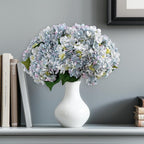 10PCS Faux Hydrangea Flower Hydrangea Artificial Flowers Hydrangea Bouquet Faux Flower Table Centerpieces for Home Wedding Bridal Bouquet Office Party DIY Floral Decor