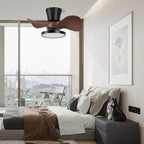 ocioc Quiet Ceiling Fan with LED Light 22 inch Large Air Volume Remote Control for Kitchen Bedroom Dining Room Patio