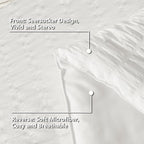 CozyLux Twin Comforter Set with Sheets 5 Pieces, White Seersucker Textured Bed in a Bag for Girls, Luxury Soft Bedding Set with Down Alternative Comforter, Sheets, Pillowcases & Shams for All Seasons