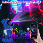 Astronaut Galaxy Projector Night Light for Kids Room,Bedroom Decoration, LED Lights, Star Projector with Nebula Moon, Bluetooth, White Noise, Remote Control