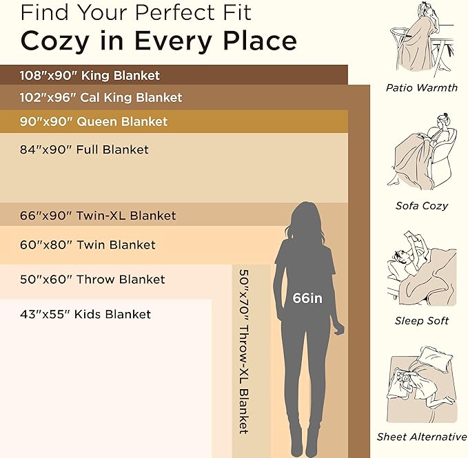 Bedsure GentleSoft Fleece Bed Blankets Queen Size Grey - Soft Lightweight Fuzzy Cozy Luxury Fall Blanket Microfiber, Room Home Decor Christmas Decorations Gifts for Women and Men, 90x90 inches