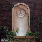 Ekena Millwork CM12BRMDF 12-1/2" x 3-7/8" x 3/4" Bradford Ceiling Medallion, Midnight Dream