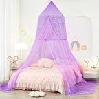 Unicorn Bed Canopy for Girls,Bed Canopy with Lights,Canopy for Girls Room Decor, Canopy for Twin to King Size