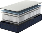 NapQueen Twin-XL Size, 10 Inch New Victoria Hybrid Cooling Gel Infused Pocket Spring and Memory Foam Mattress, Bed in a Box, CertiPUR-US Certified