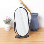 LONGSHENG - SINCE 2001 - Black Table Portable Makeup Mirror for Bedroom & Desk, 11 Inch Large Mirror for Home & Bathroom