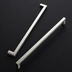 Ravinte 3 Pack Square Cabinet Handles - Satin & Brushed Nickel Drawer Pulls - 12-3/5 Inch Kitchen Cabinet Hardware