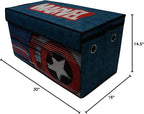 Idea Nuova Marvel Avengers Collapsible Children’s Toy Storage Trunk, Durable with Lid