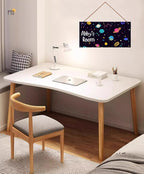 Personalized Sign Outer Space Theme Art Décor For Kids Room Custom Name Universe Star Door Wall Decor For Little Man Cave, Starry Sky Nursery Art Plate For Boys Room Girls Bedroom