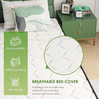 PayLessHere | 6 Inch Queen Mattress | Medium Firm Hybrid Mattress | White | with High-Density Foam and Breathable Cover | Pocket Spring Design, Pressure Relief | Bed in a Box, CertiPUR-US Certified