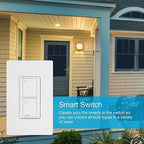 Lutron Caseta Original Smart Light Switch (Lutron Smart Hub Required), for Home, LED Lights, and Fans, 6 Amp, Single-Pole/3-Way, Neutral Required, PD-6ANS-WH-12-Pack, White, 12 Pack