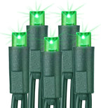 Brizled Green Christmas Lights, 33ft 100 LED 5MM Wide Angle Christmas String Lights, Connectable 120V UL Certified Xmas Tree Light Indoor Outdoor Mini Green Light for Xmas Halloween Tree Party Home