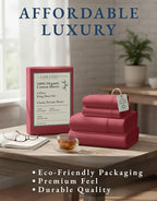 LANE LINEN 100% Organic Cotton Bedsheets King Size Bed, Soft & Comfy Luxury Hotel Style Percale Cooling Sheets King Size, Oeko Tex Certified Sustainably Produced Cotton Sheets- Mineral Red