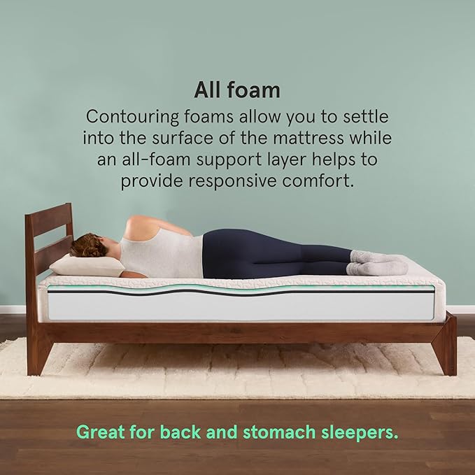 Kin By Tuft & Needle Firm 8" Full Adaptive Foam Mattress in a Box, Cooling Pressure Relief, Balanced Support, 100 Night Trial, Fiberglass-Free, CertiPUR-US, 10-Year Limited Warranty