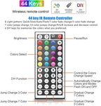 TJOY LED Strip Lights with 44 Key Remote Control 50ft, Multi-Color RGB LED Lights, Color Changing LED Light Strip for Bedroom, LED Strip Lighting for Room Decor Aesthetic, TV, DIY