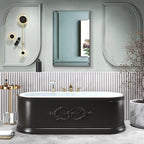 24"x36" Frameless Rectangle Wall Mirror with 1 inch Beveled Edge for Bathroom Vanity